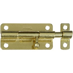 Barrel Bolt 4 Inch Satin Brass Finish Steel