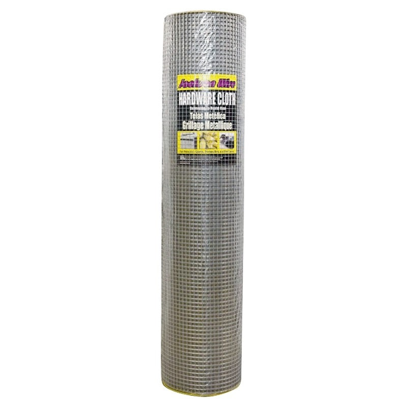 Jackson Wire 11 03 39 13 Hardware Cloth, 100 ft L, 48 in W, 19 Gauge, 1/2 x 1/2 in Mesh, Galvanized