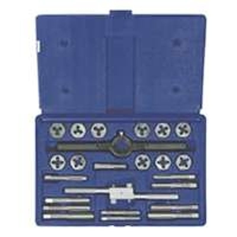 Irwin POWER-GRIP 24614 Tap and Die Set, includes: 1/2-13 NC, 1/2-20 NF Fractional Plug Tap and 1 in Hexagon Dies