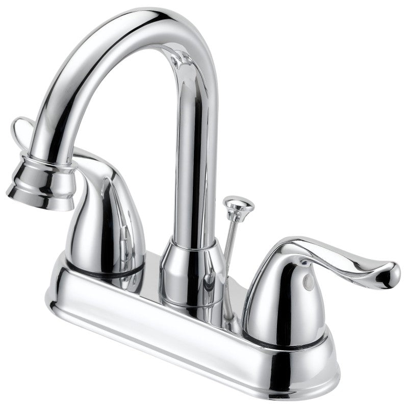 Boston Harbor TQ-5111080CP Lavatory Faucet, 1.2 gpm, 2-Handle, 3-Faucet Hole, Metal/Plastic, Chrome Plated