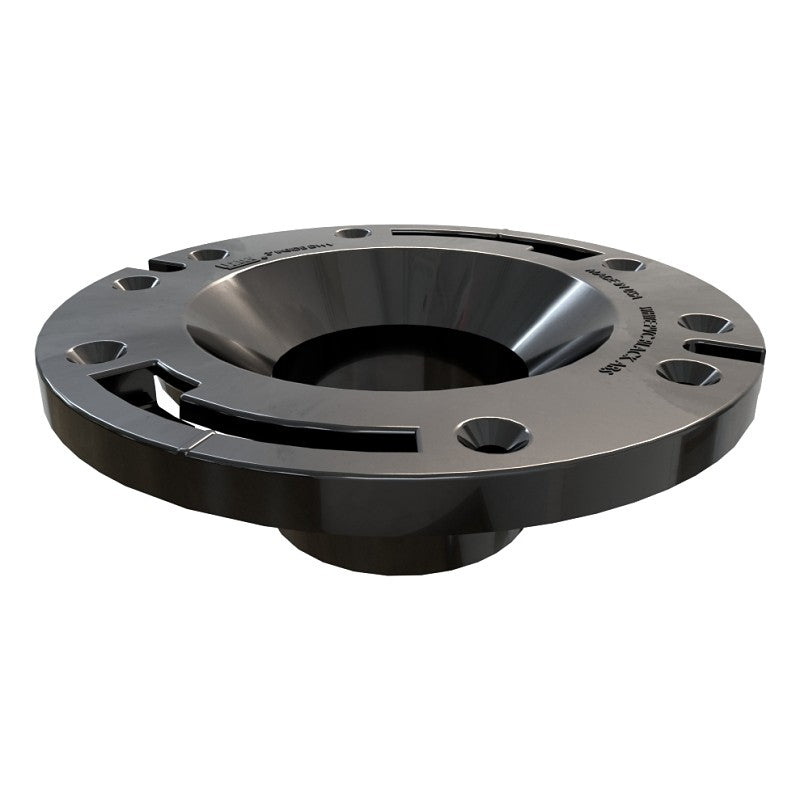 Oatey 43508 Closet Flange, 3 in Connection, ABS, Black, For: 3 in SCH 40 DWV Pipes