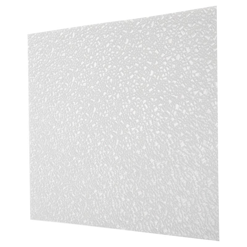 Plaskolite 1420084A Lighting Panel, Non-Yellowing, 47-3/4 in L x 23-3/4 in W Dimensions, Acrylic, White