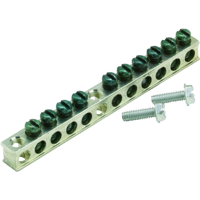 Cutler-Hammer GBKP10P Ground Bar Kit, 4.7 in L, 10 -Terminal
