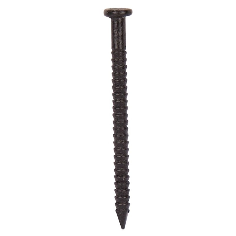 ProSource NTP-074-PS Panel Nail, 16D, 1 in L, Steel, Painted, Flat Head, Ring Shank, Black, 171 lb (Pack of 5)