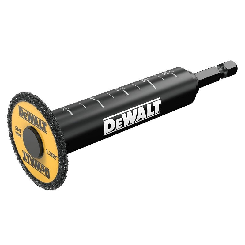 DEWALT IMPACT CONNECT DWAIPCIR Inside Pipe Cutter, 8 in Max Pipe/Tube Dia, 1-1/4 in Mini Pipe/Tube Dia, PVC Pipe/Tube