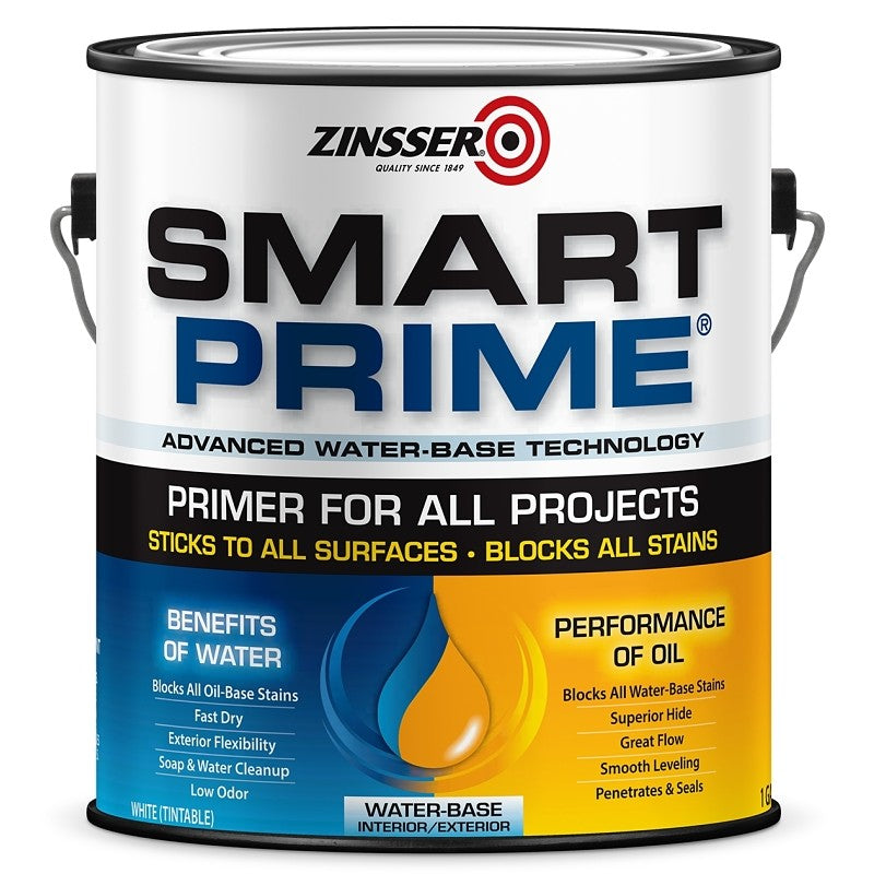 Zinsser 249729 Primer, 400 sq-ft/gal Coverage Area, White, 1 gal (Pack of 2)