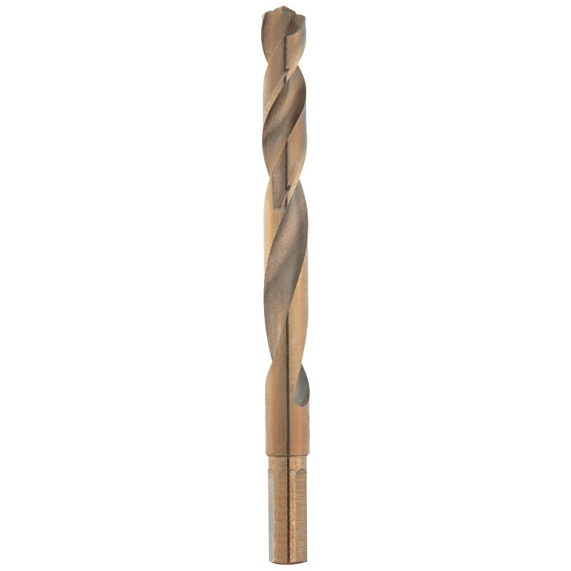Milwaukee RED HELIX 48-89-2324 Drill Bit, 27/64 in Dia, 5.12 in OAL, 3/8 in Dia Shank, 3-Flat, Reduced Shank