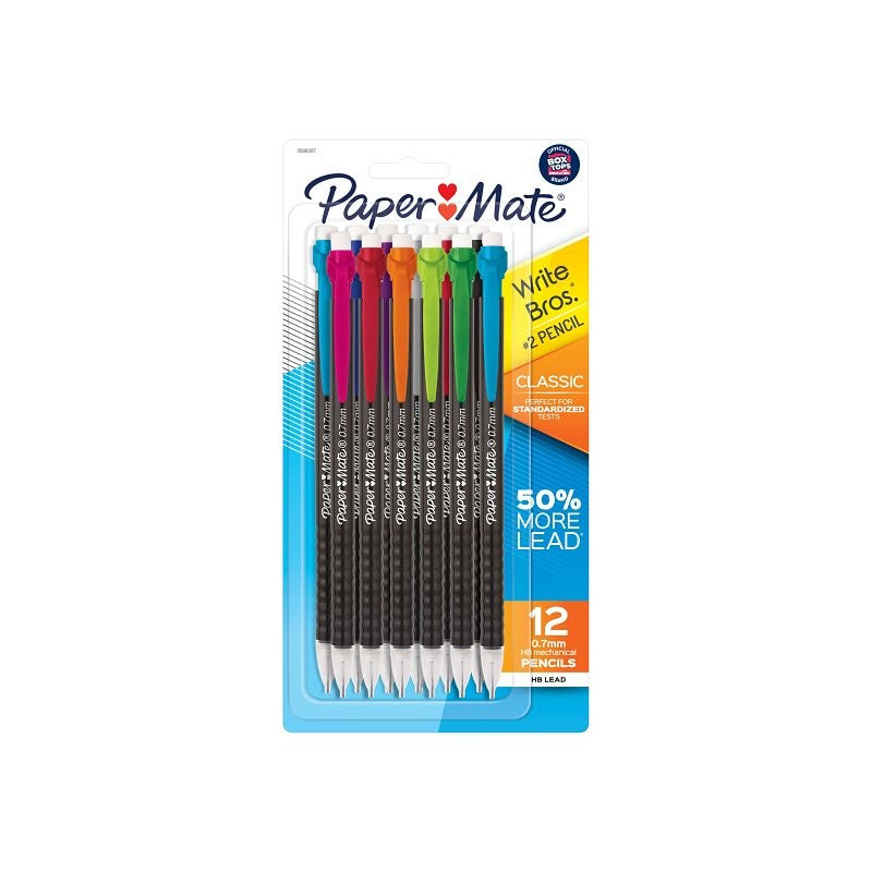Paper Mate Write Bros 2096307 Classic Mechanical Pencil, #2 Lead, HB Lead, Polymer Barrel