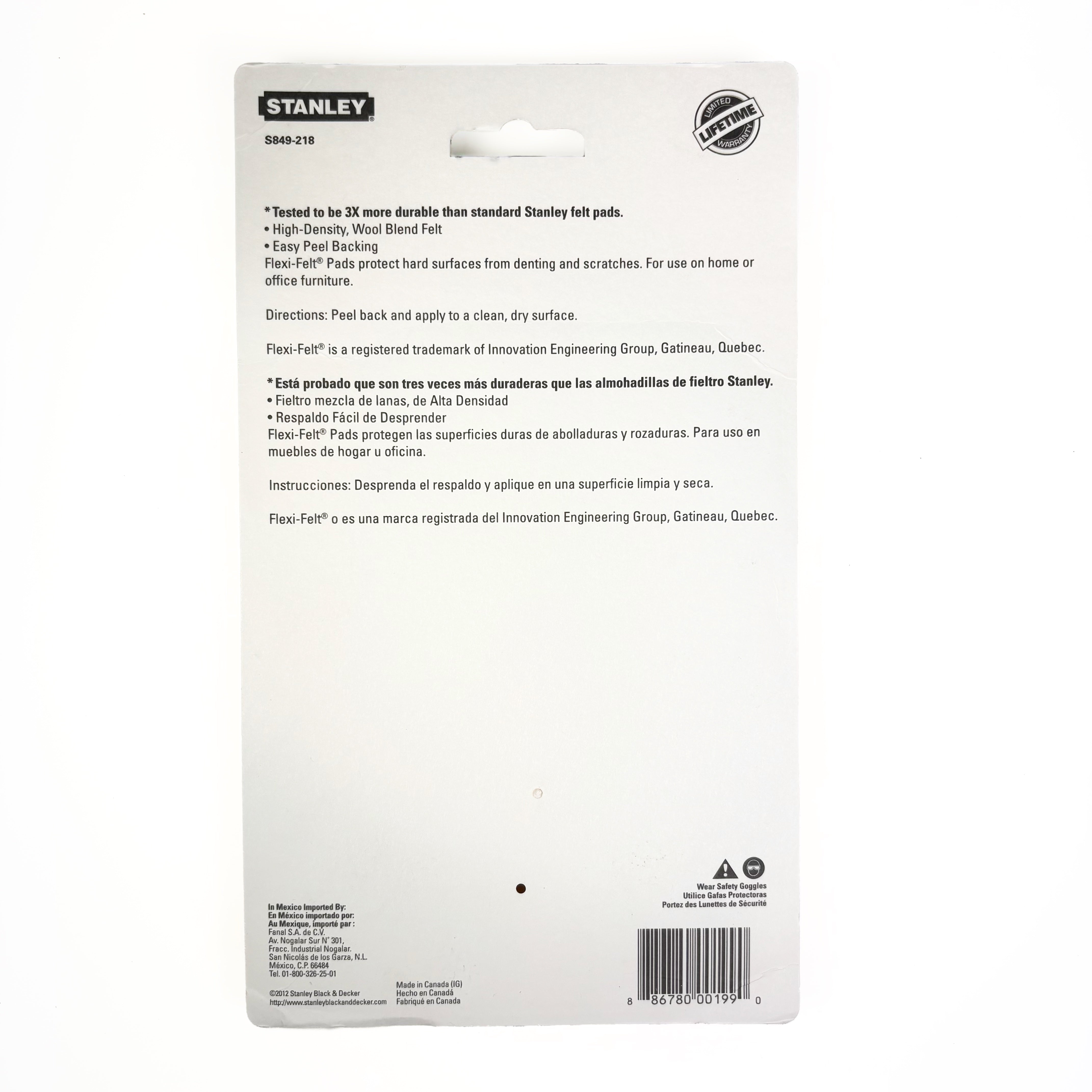 Flexi-Felt Heavy Duty Self Adhesive Felt Blanket 4-1/2 By 5-7/8 Inch Oatmeal 2 Pack (POS)