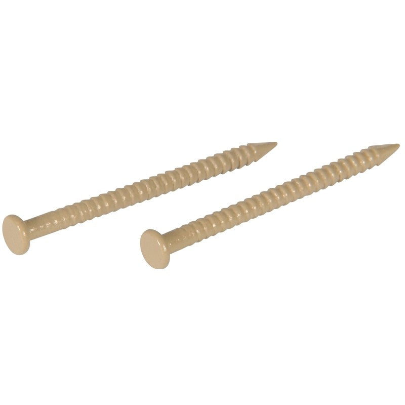 Hillman 41804 Panel Nail, 1 in L, Steel, Panel Head, Ring Shank, Tan, 6 oz (Pack of 5)
