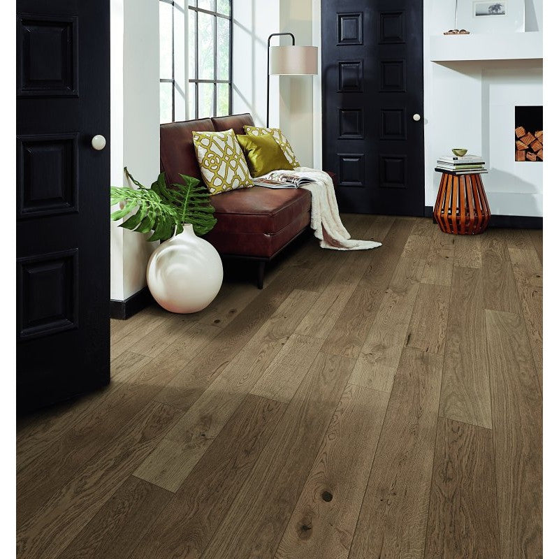 Healthier Choice Flooring HCE707A06 Flooring Plank, 1-1/2 to 6 ft L, 6-1/2 in W, Micro Bevel Edge, White Oak