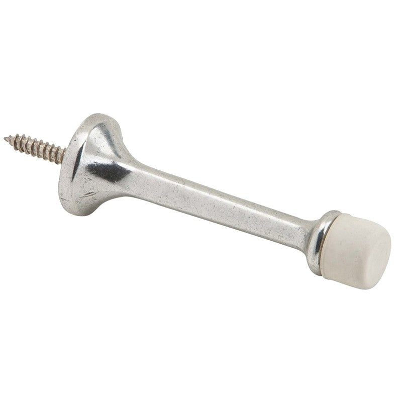 Schlage Ives Series 61A92 Base Door Stop, 7/8 in Dia Base, 3-1/8 in Projection, Aluminum, Aluminum