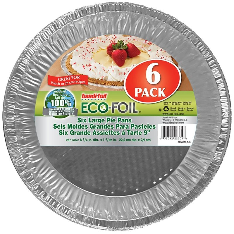 Handi-Foil 22305TL-010 Pie Pan, 9 in OAL, Aluminum (Pack of 12)