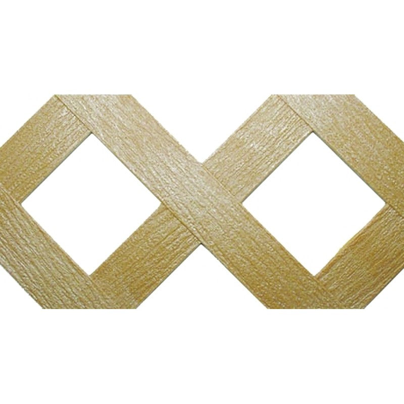 UFP 275432 Lattice Panel, 4 ft W, 8 ft H, PVC, Cedar
