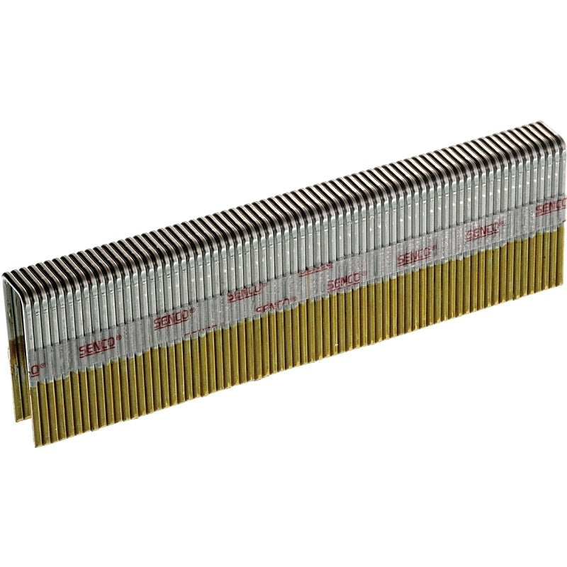 Senco N15BAB Wire Staple, 7/16 in W Crown, 1-1/4 in L Leg, 16, Galvanized