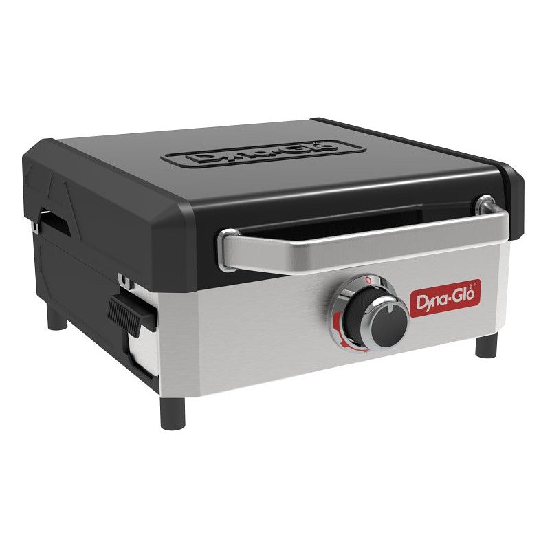 Dyna-Glo DGL260SNP Griddle Gas Grill, 18,000 Btu, LPG, 1-Burner, 260 sq-in Primary Cooking Surface, Stainless Steel