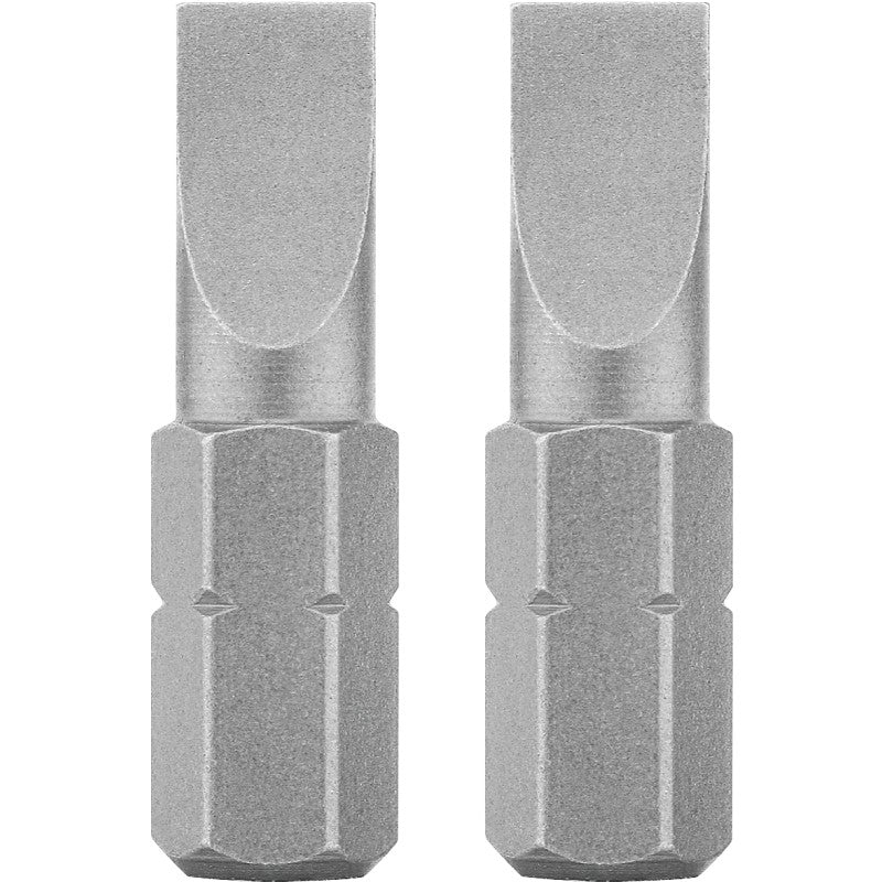 DEWALT DW2006 Screwdriver Bit, #6 Drive, Slotted Drive, 1/4 in Shank, Hex Shank, 1 in L, Steel