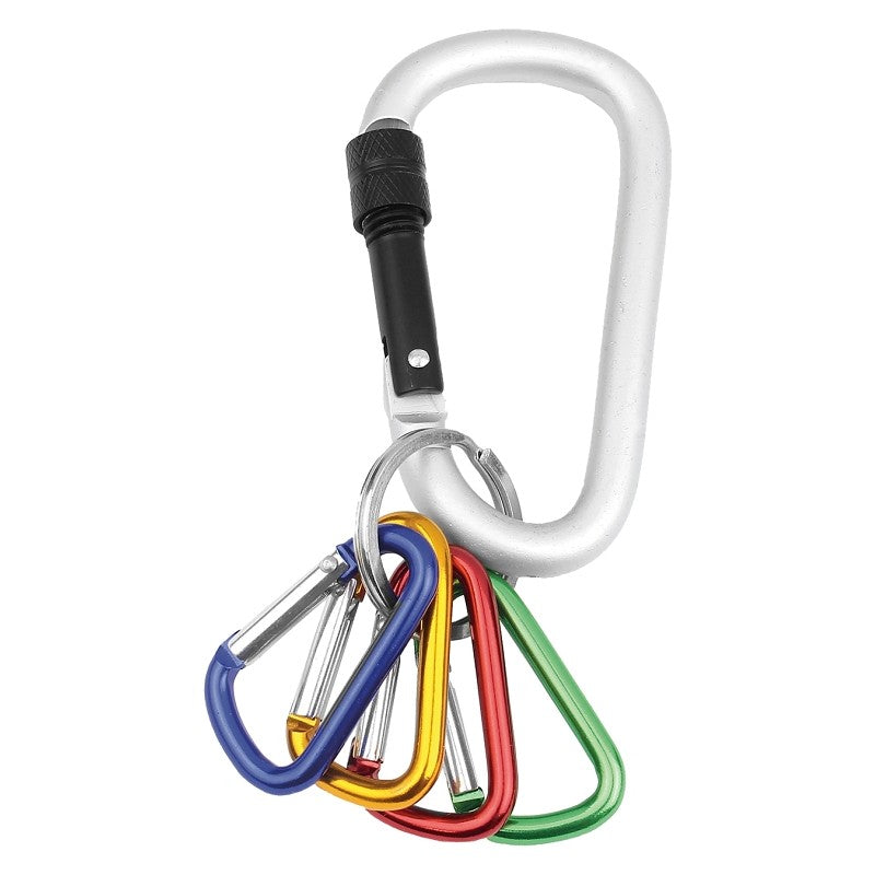 Hy-Ko 2GO Series KC602 Locking Carabiner Set (Pack of 5)