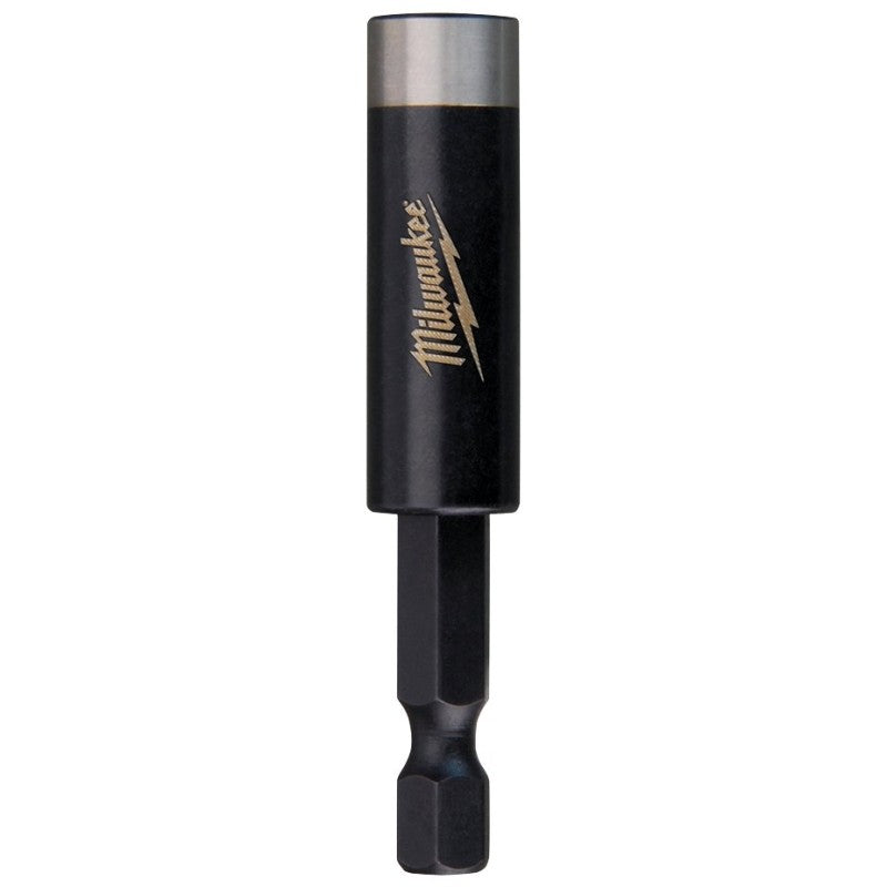 Milwaukee SHOCKWAVE 48-32-4502 Series Bit Holder with C-Ring, 2.36 in L, 1/4 in Drive, Hex Drive, 1/4 in Shank, Steel
