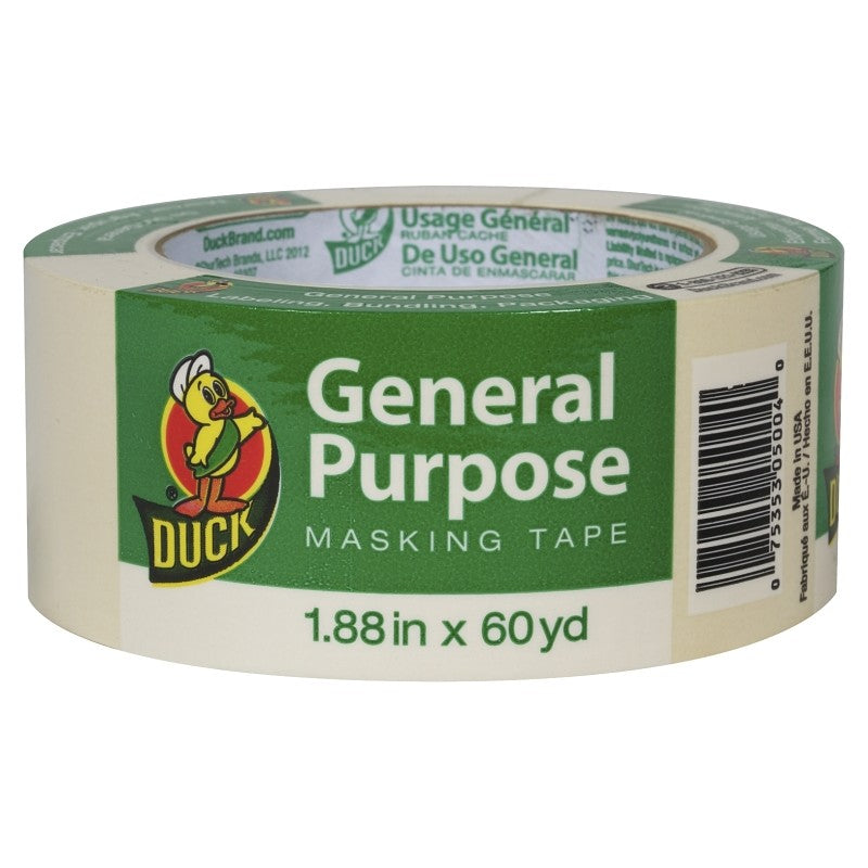 Duck 394700 Masking Tape, 60 yd L, 1.88 in W