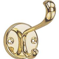 Decorative Coat and Hat Hook Polished Brass