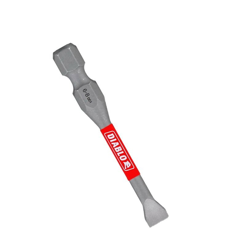 Diablo DSL682P2 Drive Bit, #6 to 8 Drive, Slotted Drive, 1/4 in Shank, Hex Shank, 2 in L