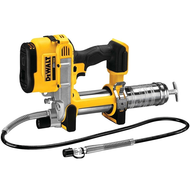 DEWALT DCGG571B Series Grease Gun, Includes: DCGG571B 20 V Max Grease Gun, Shoulder Strap, 14.5 oz Cartridge