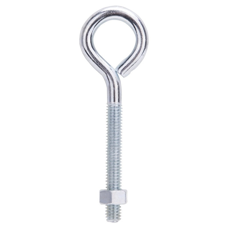 ProSource LR278 Eye Bolt, 8 mm Thread, Machine Thread, 2-1/4 in L Thread, 1-1/4 in Dia Eye, 209 lb Working Load, Steel (Pack of 10)