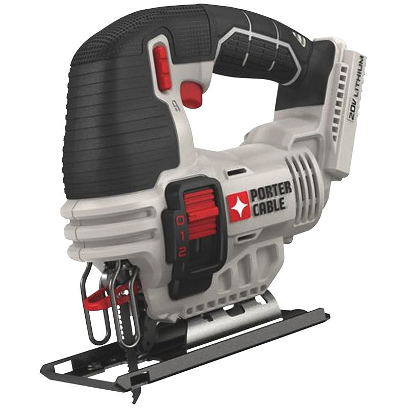 Porter-Cable PCC650B Jig Saw, Tool Only, 20 V, 4 Ah, 3/4 in L Stroke, 0 to 2500 spm, Includes: (1) 4 Wood Blade