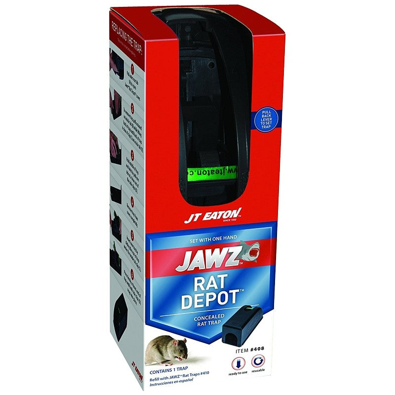 J.T. Eaton 408 Covered Mouse Trap, Clear to Pale Yellow