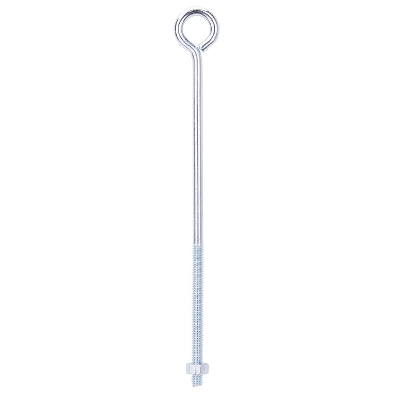 ProSource LR275 Eye Bolt, 6.5 mm Thread, Machine Thread, 3 in L Thread, 1 in Dia Eye, 123 lb Working Load, Steel, Zinc (Pack of 20)