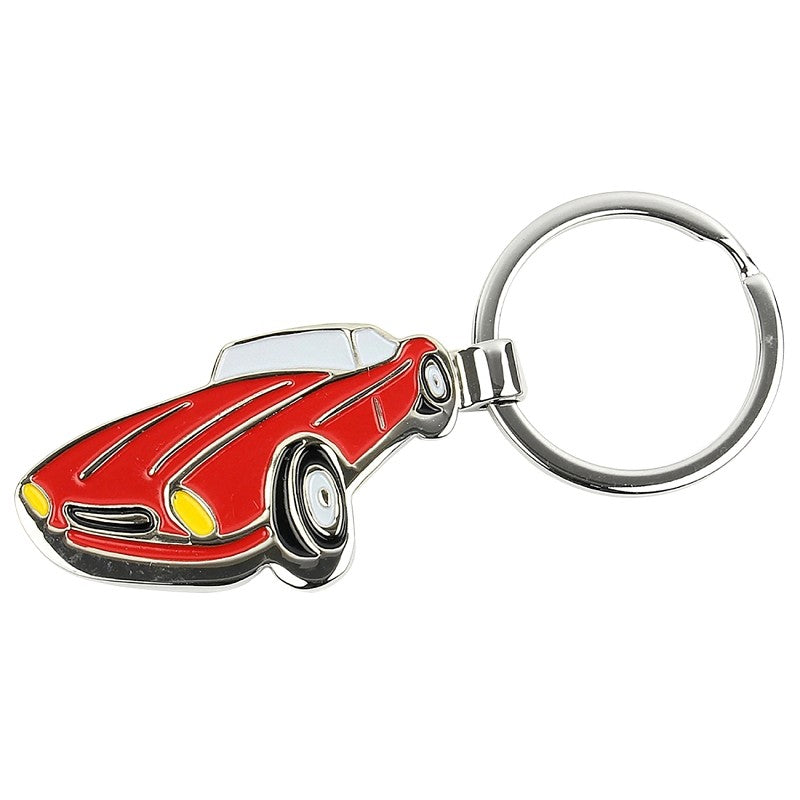 Hy-Ko KH441 Key Chain, Sports Car, 4-3/4 in L x 2 in W x 0.188 in D Dimensions, Split Ring, 1-1/8 in Ring (Pack of 5)
