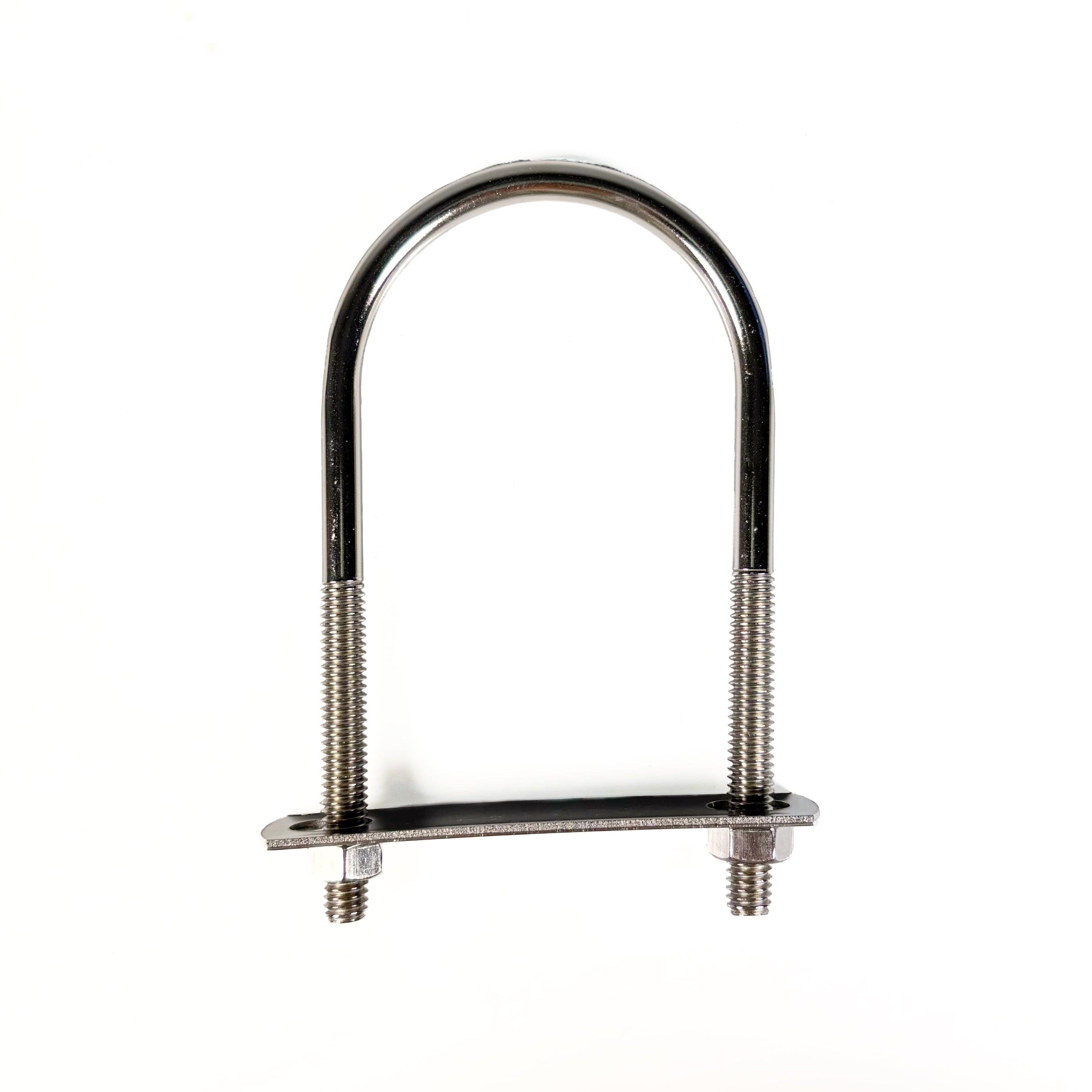 U-Bolt With Plate & Nuts 5/16 by 2-1/2 by 5 Inch Stainless Steel