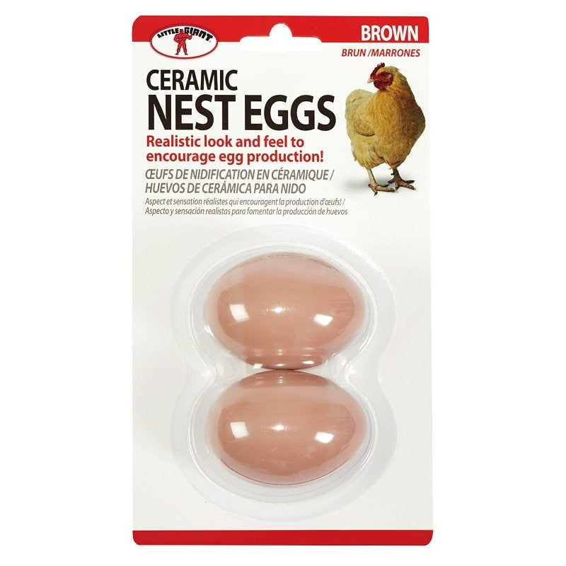 Miller CEGGBRN Nest Egg, Ceramic, Brown