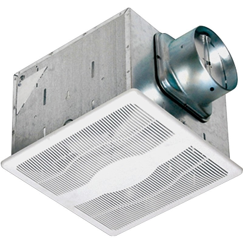 Air King E130S/ES130S Exhaust Fan, 12-3/4 in L, 12-7/8 in W, 0.3 A, 115/120 V, 1-Speed, 130 cfm Air, Steel