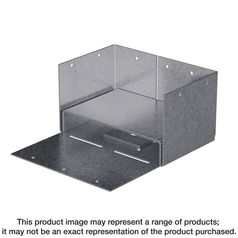 Simpson Strong-Tie ABW ABW44Z Post Base, 4 x 4 in Post, 16 ga Gauge, Steel, ZMAX (Pack of 10)