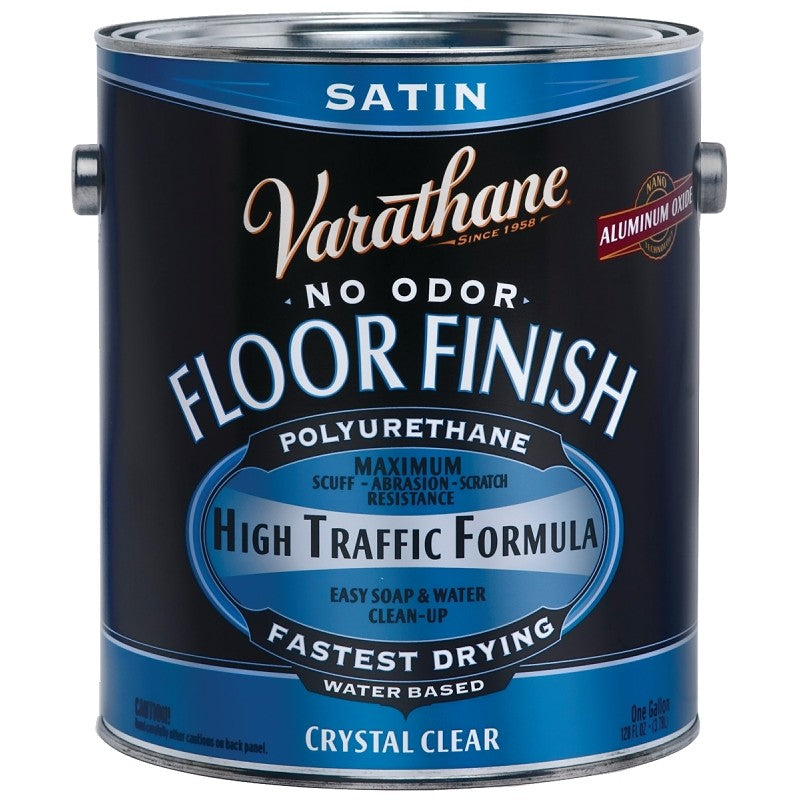 Rust-Oleum 230231 Crystal Clear Floor Finish, Liquid, Crystal Clear, 1 gal, Can (Pack of 2)