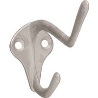 Coat And Hat Hook Satin Nickel
