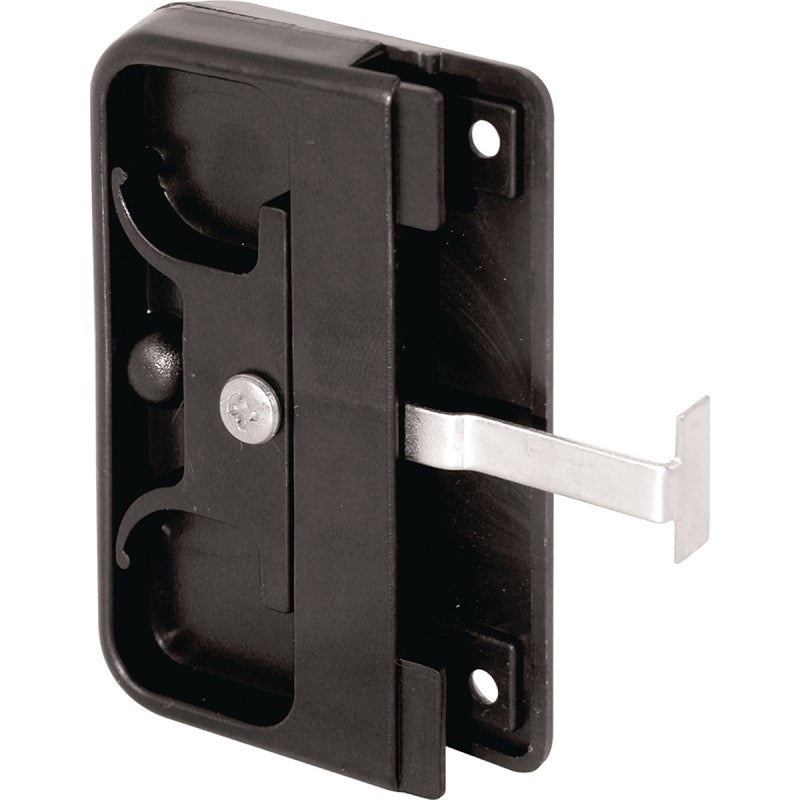 Prime-Line A 142 Door Latch and Pull, Black, 2 in Pull W