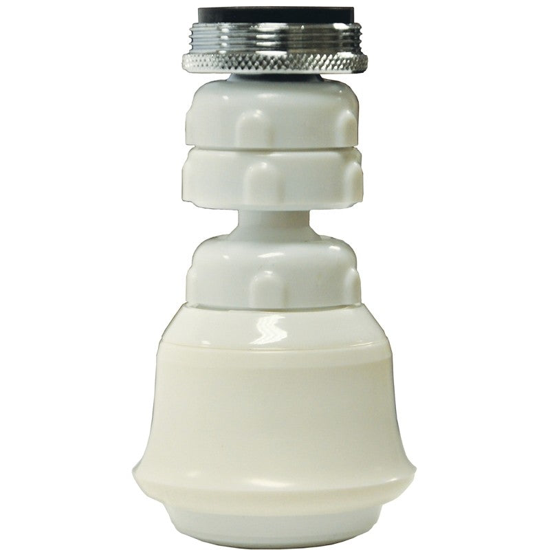 Danco 10499 Swivel Sprayrator, 15/16-27 x 55/64-27 Male x Female Thread, Plastic, 1.5 gpm