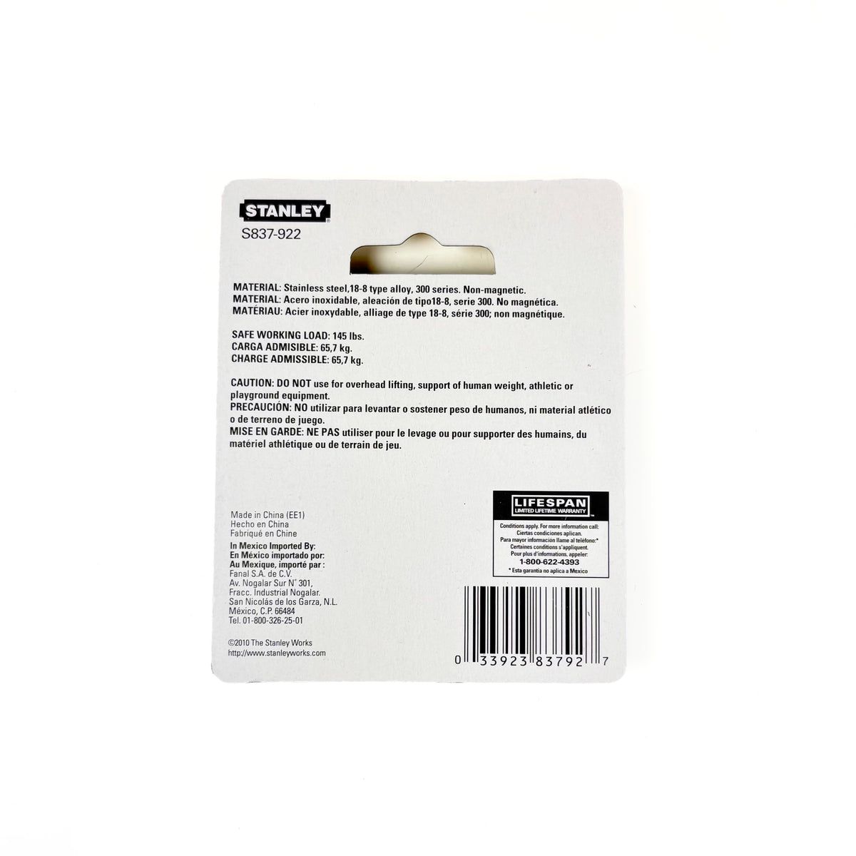 Heavy Open S Hook 3 Inch Stainless Steel