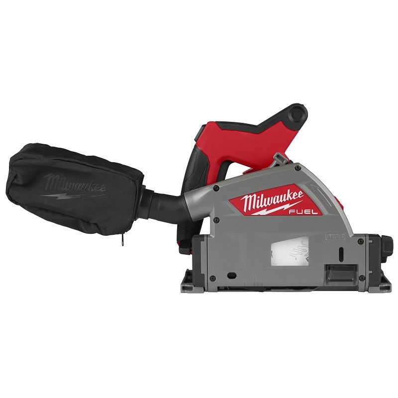 Milwaukee M18 Fuel 2831-20 Plunge Track Saw, Tool Only, 18 V, 6-1/2 in Dia Saw Blade, 0 to 45 deg Bevel, 6300 rpm Speed