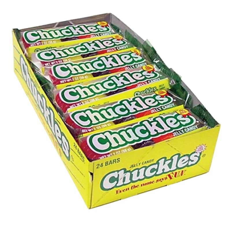 Chuckles 536706 Candy, Jelly, Cherry, Lemon, Licorice, Lime, Orange, 2 oz (Pack of 24)