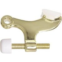 Contoured Hinge Pin Door Stop Polished Brass