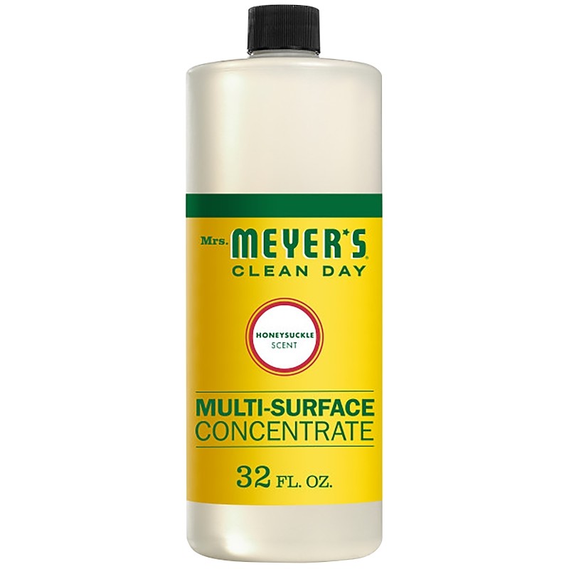 Mrs. Meyer's Clean Day 17540 Cleaner Concentrate, 32 oz Bottle, Honeysuckle