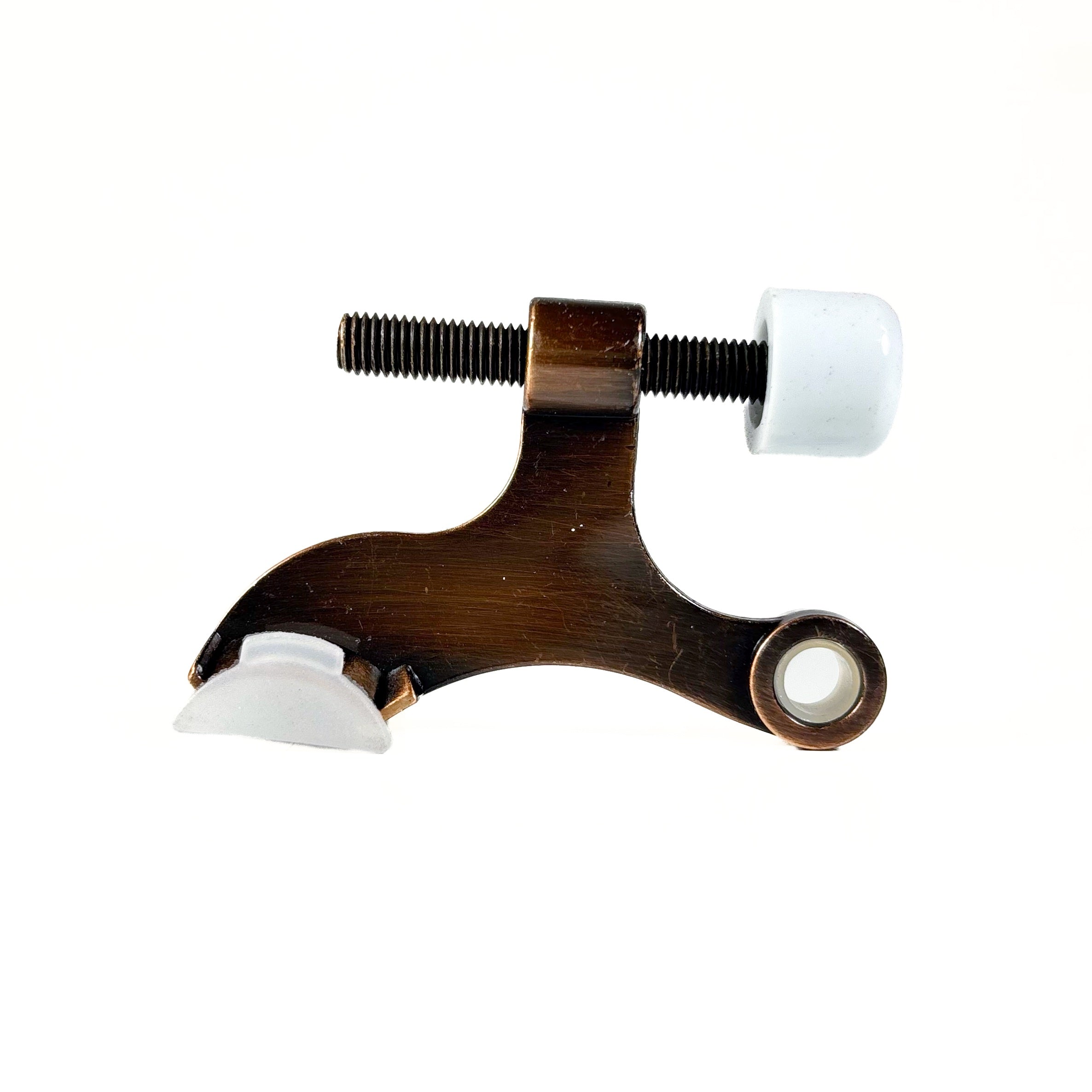 Contoured Hinge Pin Door Stop Antique Bronze