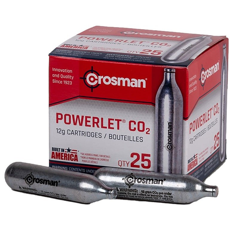 Crosman 2311 CO2 Cartridge, Silver, For: Gas-Powered Gun (Pack of 6)
