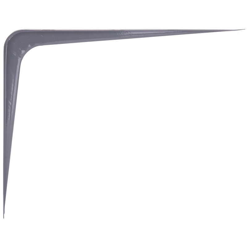 ProSource 21141PGL-PS Shelf Bracket, 182 lb/Pair, 12 in L, 10 in H, Steel, Gray (Pack of 20)