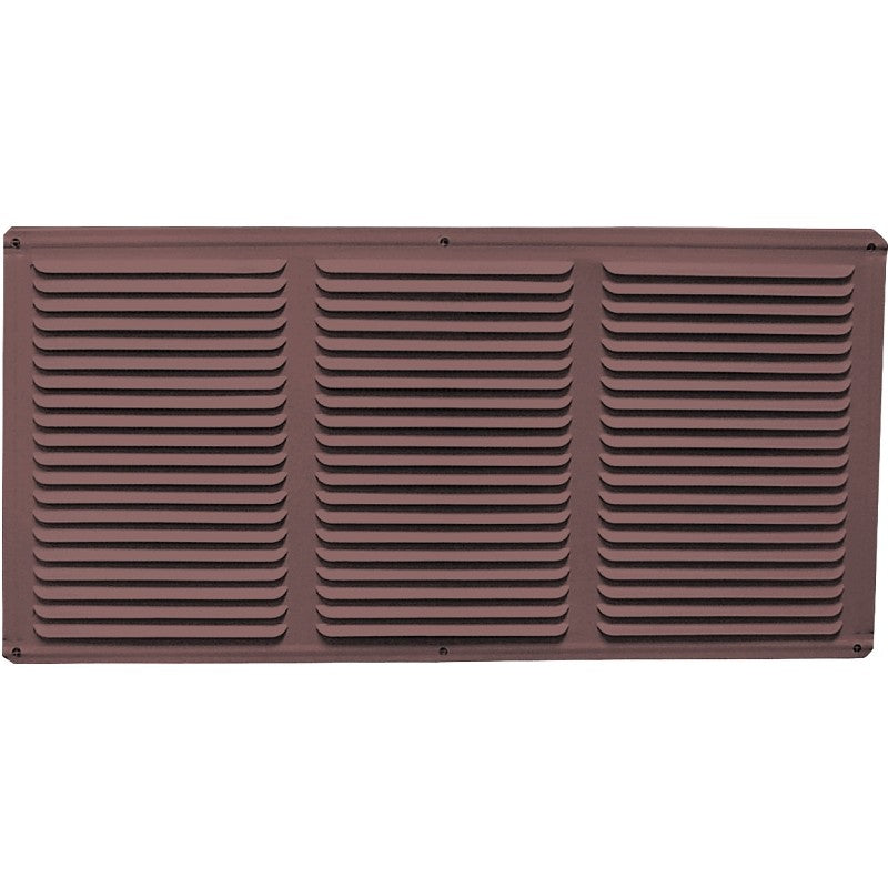 Master Flow EAC16X4BR Undereave Vent, 24 sq-ft Net Free Ventilating Area, Aluminum, Brown (Pack of 36)