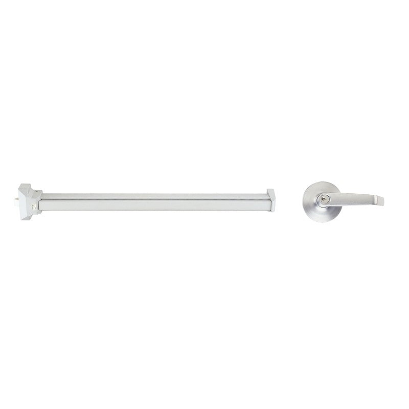 ProSource 8000-80LS-AS Panic Bar, 32-1/2 in W, Stainless Steel/Steel/Zinc Alloy, Powder-Coated, 1-3/4 in Thick Door